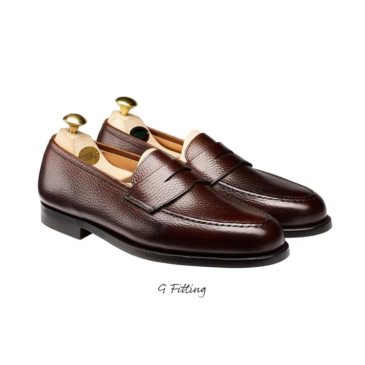 Boston Dark Brown Country Calf Grain (G Fitting) - 8.5