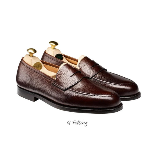 Boston Dark Brown Country Calf Grain (G Fitting) - 8.5