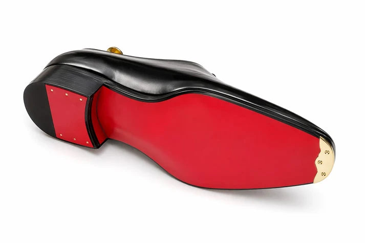Black Wholecut Oxford Shoes — Handmade, Red Leather Sole | CpaBossAffiliate