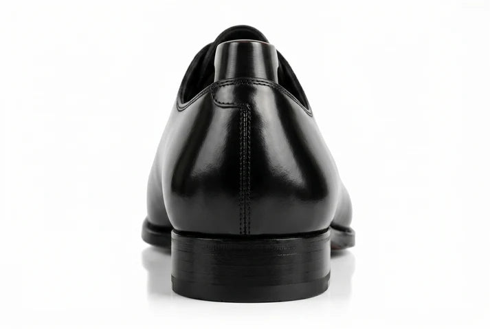 Men's Handmade Black Leather Wholecut Oxford Dress Shoes | CpaBossAffiliate
